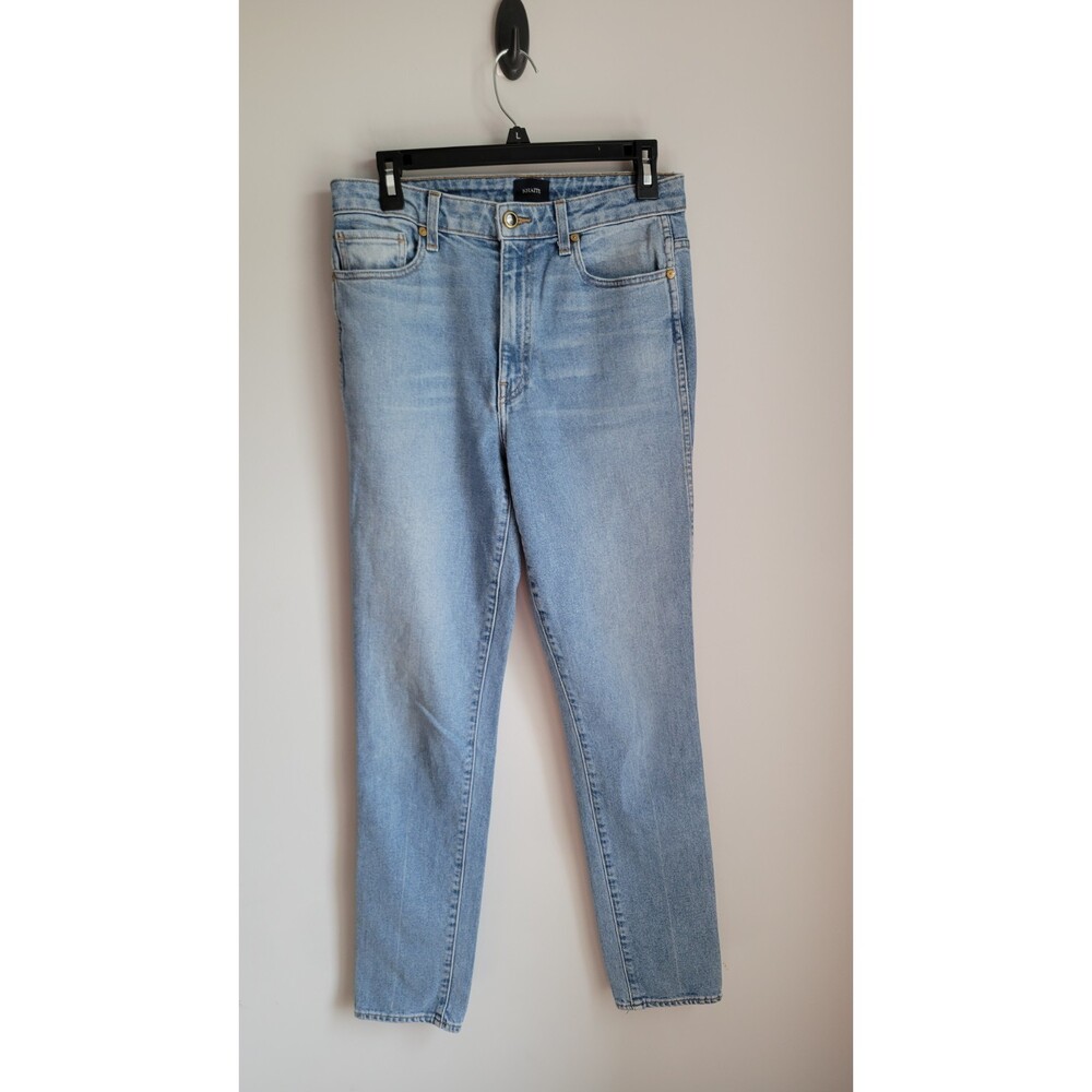 Khaite Vanessa Jeans Womens 29 Blue High Rise Straight Leg USA Denim Jeans